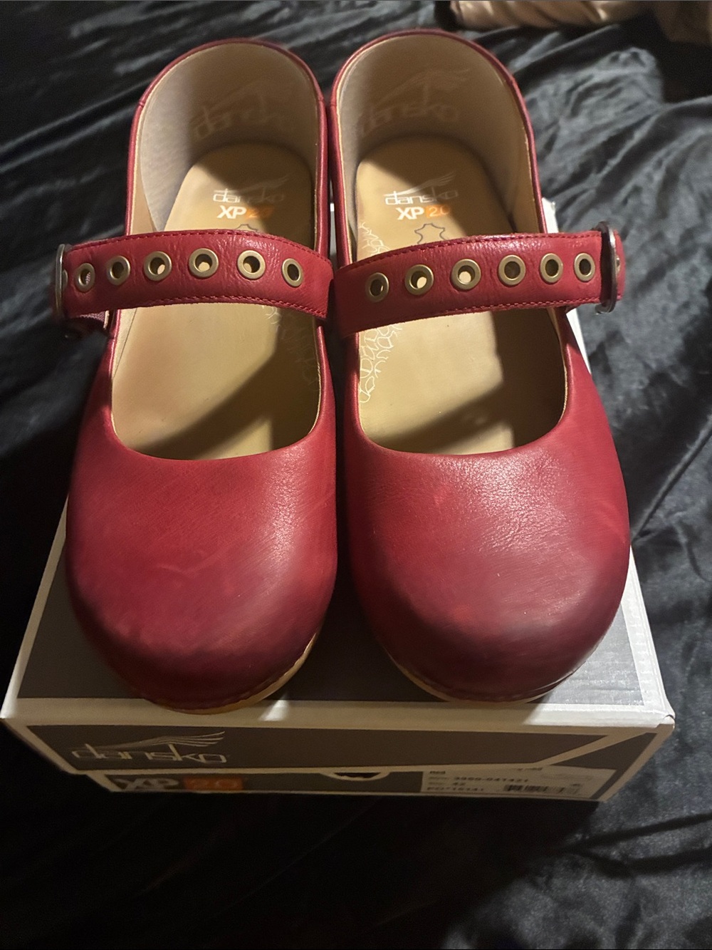 Dansko Women’s Red Mary Jane Shoes with Adjustable Strap. Size 11